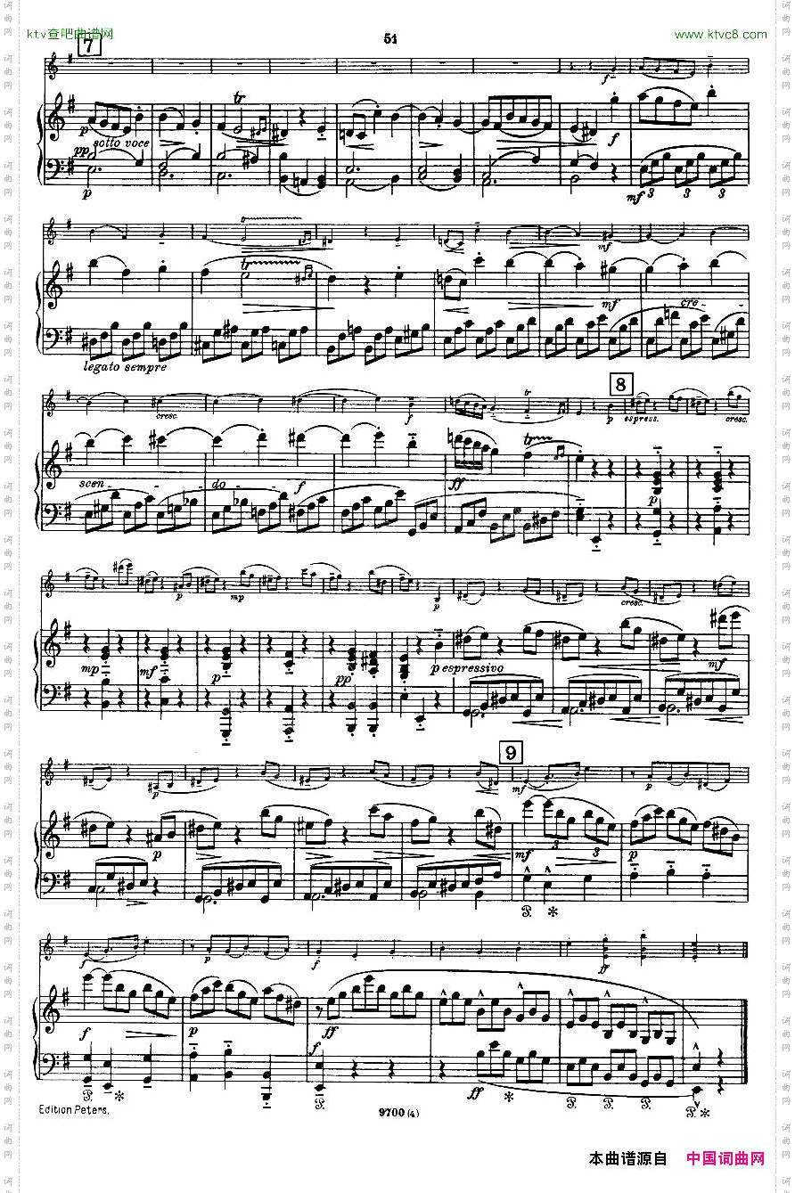 Mozart-ViolinSonataNo.4,KV.304第四小提琴奏鸣曲