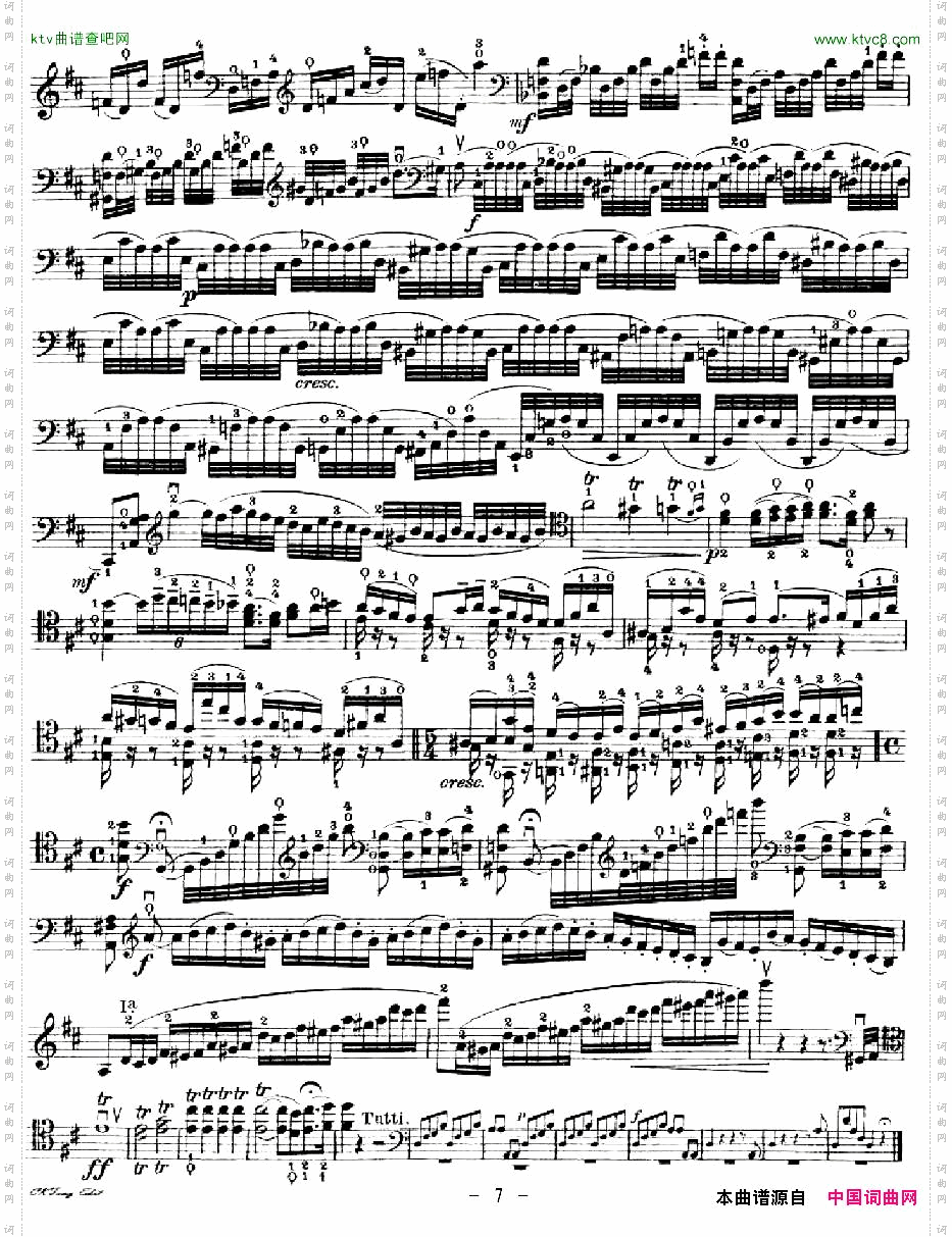 J.HaydnConcertoinDMajor海顿D大调大提琴协奏曲大提琴谱