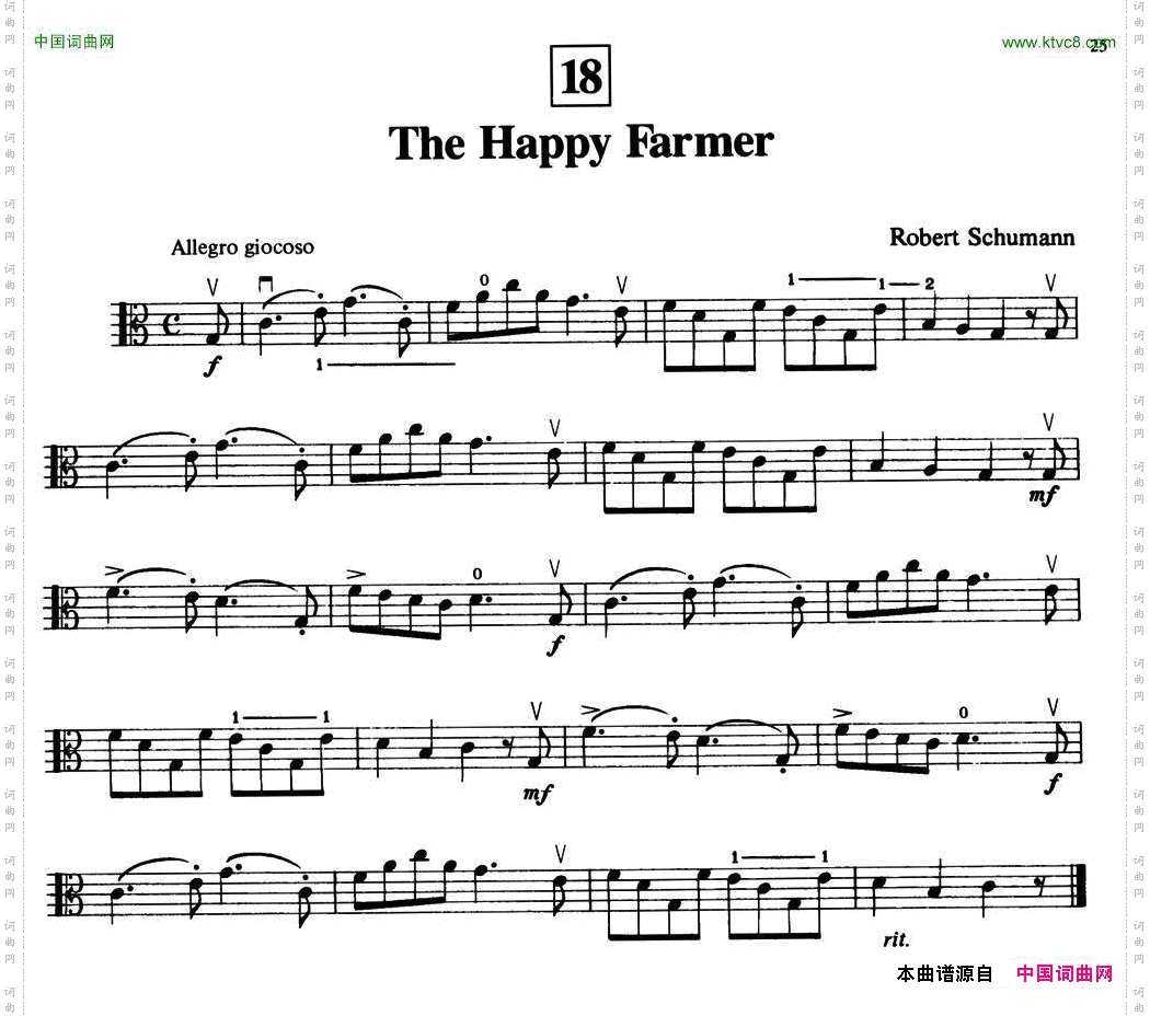 TheHappyFarmer中提琴_The Happy Farmer中提琴