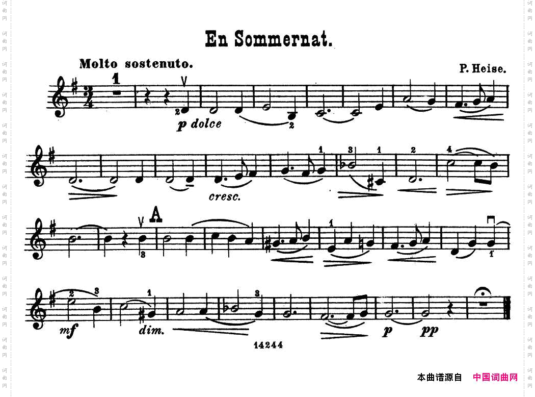 Ensommernat.
