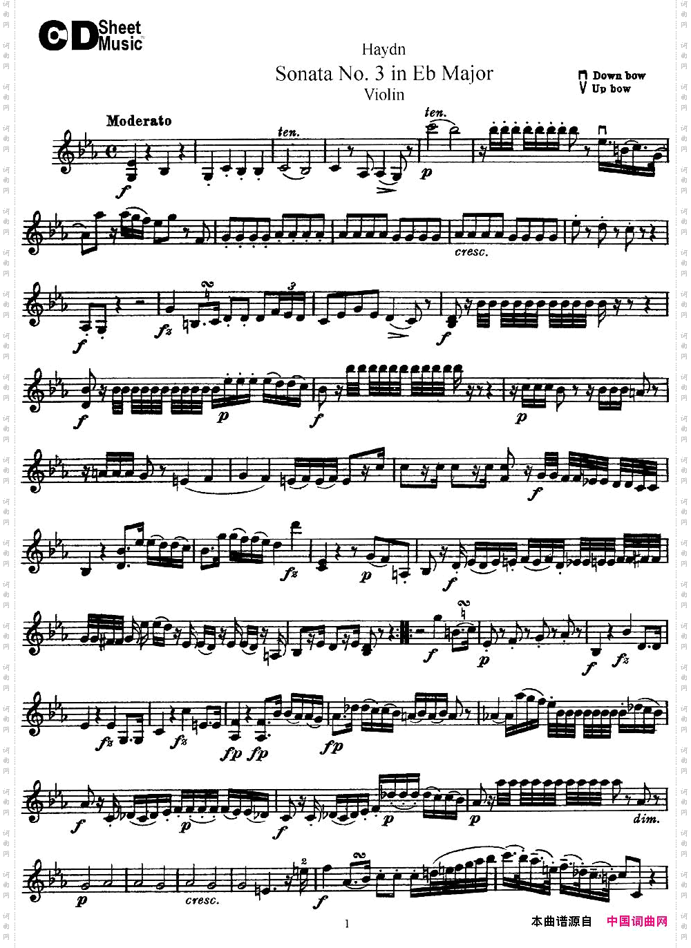 ViolinSonataNo.3inEbMajor