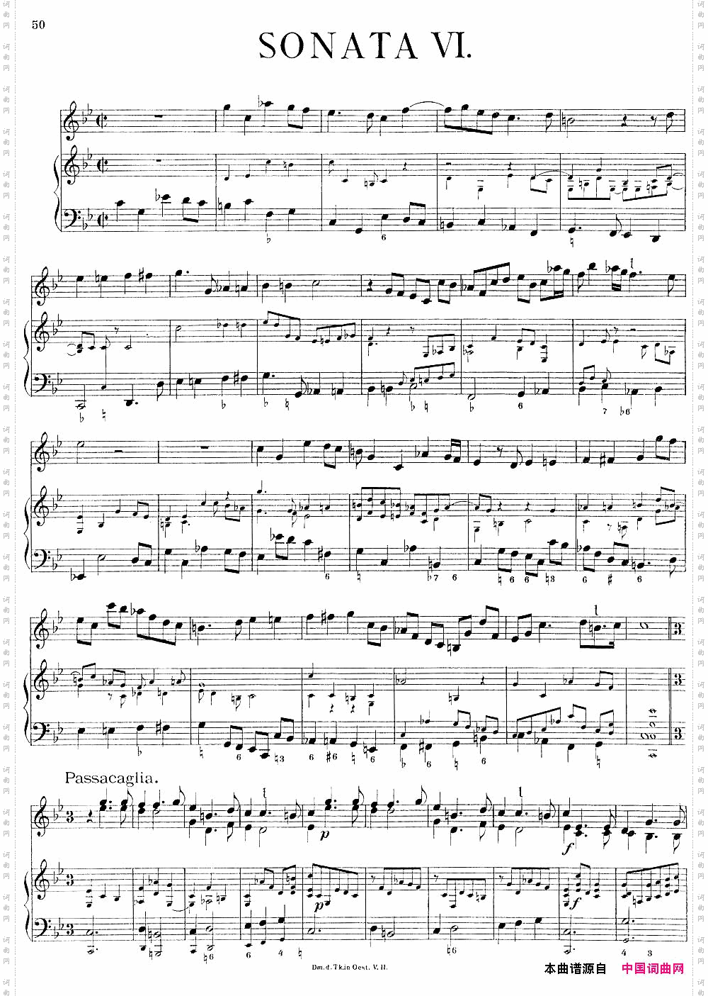 BiberViolinSonataVI小提琴+钢琴伴奏_Biber Violin Sonata VI小提琴+钢琴伴奏
