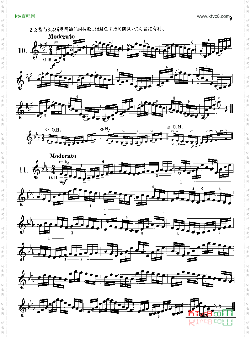 沃尔法特小提琴练习曲60首作品第45号弦乐类小提琴