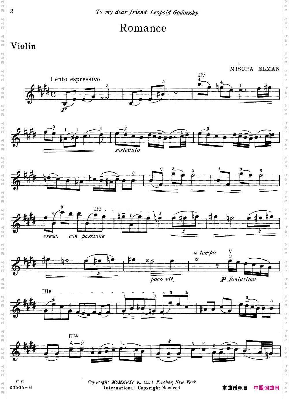 RomanceMischaElman作曲版_RomanceMischa Elman作曲版