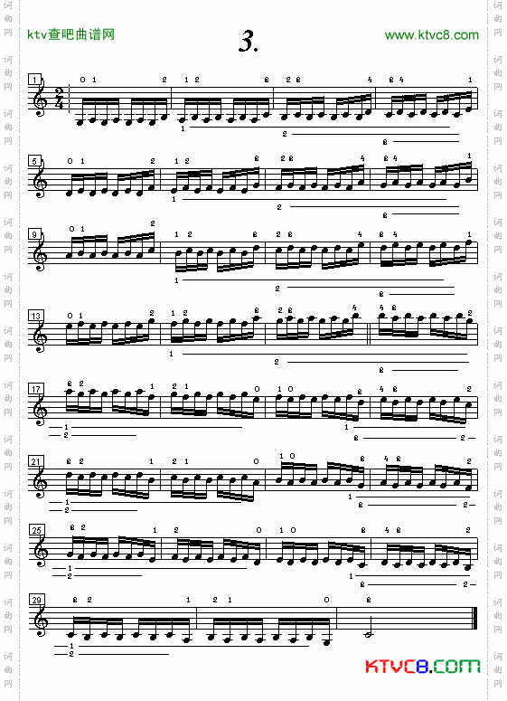 小提琴手指练习曲