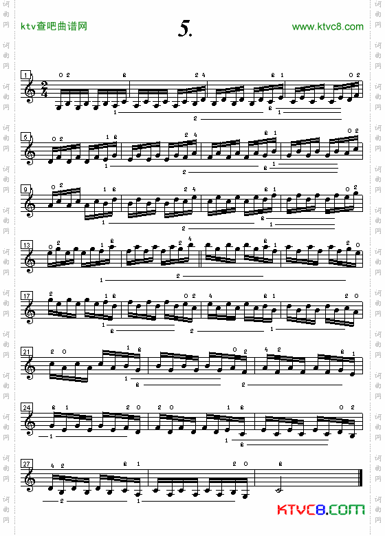 小提琴手指练习曲