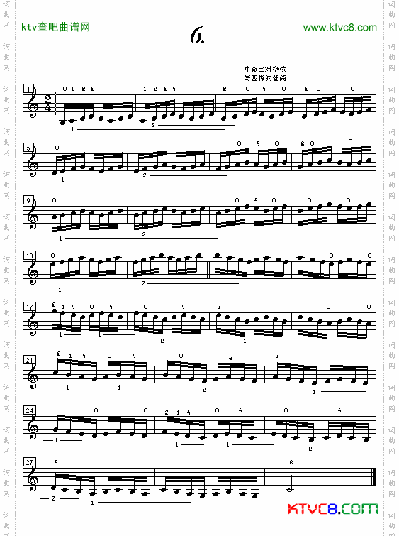 小提琴手指练习曲