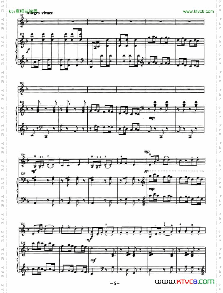 送行小提琴+钢琴伴奏