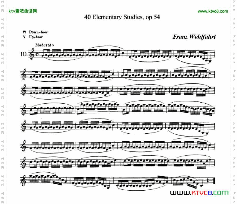 40首小提琴初级技巧练习曲1-10