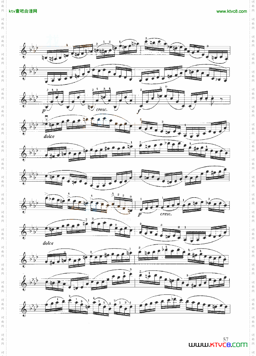 开塞小提琴练习曲36首弦乐类小提琴41-60