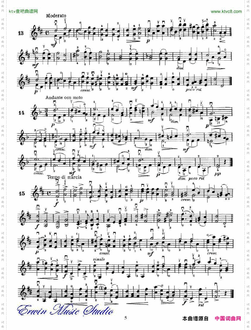 霍夫曼-小提琴双音练习曲作品.96Violin01-25RichardHofmann.Double-StopStudies,Op.96