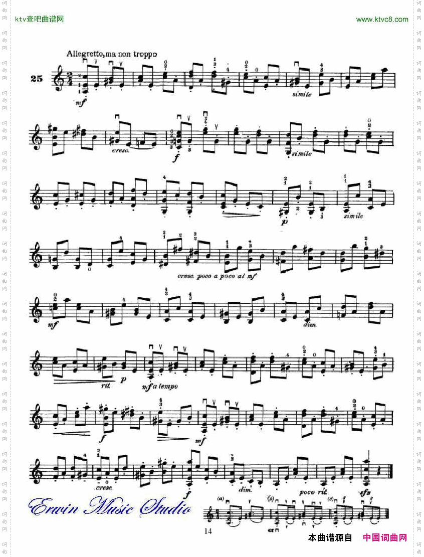 霍夫曼-小提琴双音练习曲作品.96Violin01-25RichardHofmann.Double-StopStudies,Op.96