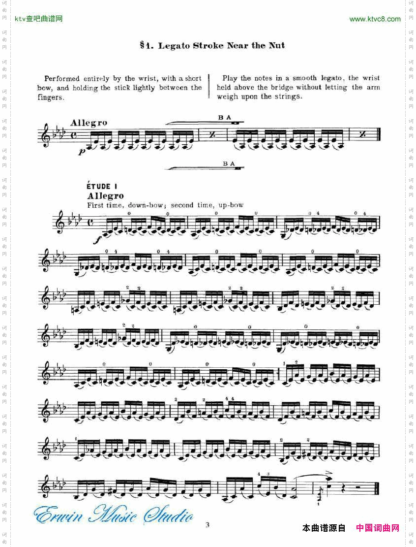 卡索堤-小提琴运弓技术作品.50AugustCasorti,TheTechniquesofBowing,Op.50