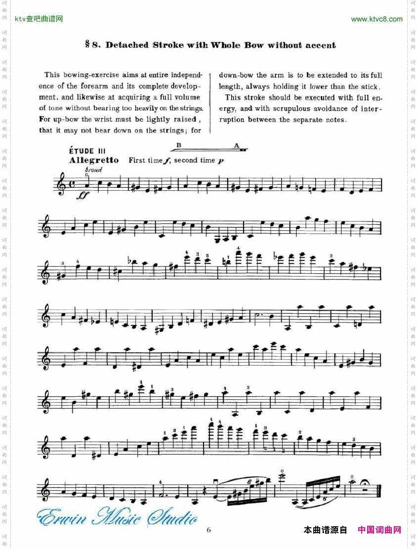 卡索堤-小提琴运弓技术作品.50AugustCasorti,TheTechniquesofBowing,Op.50