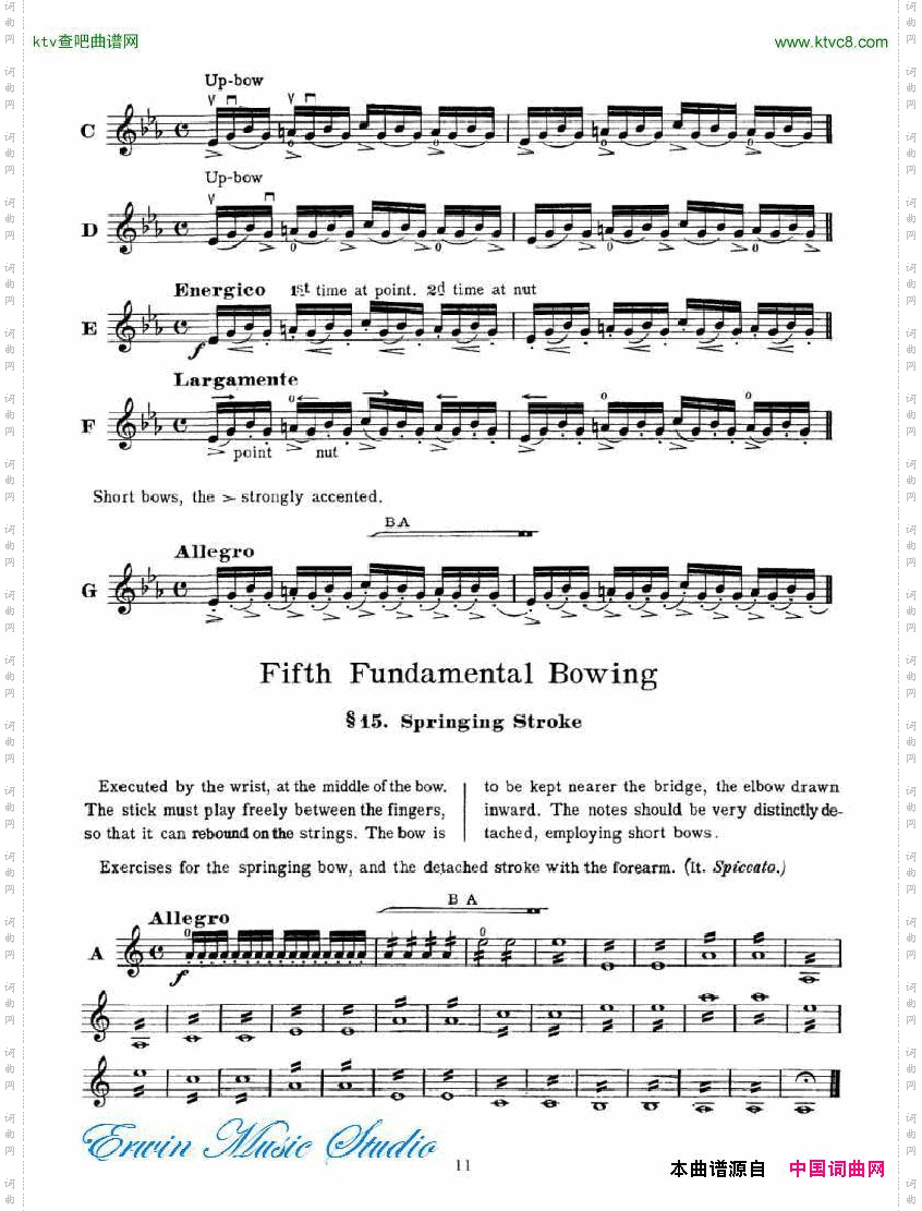卡索堤-小提琴运弓技术作品.50AugustCasorti,TheTechniquesofBowing,Op.50