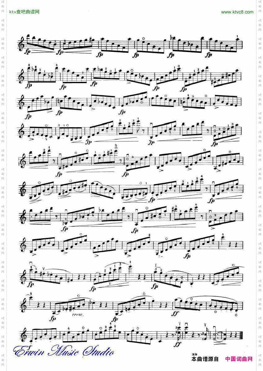 开塞-36首小提琴练习曲作品.20Kayser,36ElementaryandProgressiveEtudesOp.2028-36