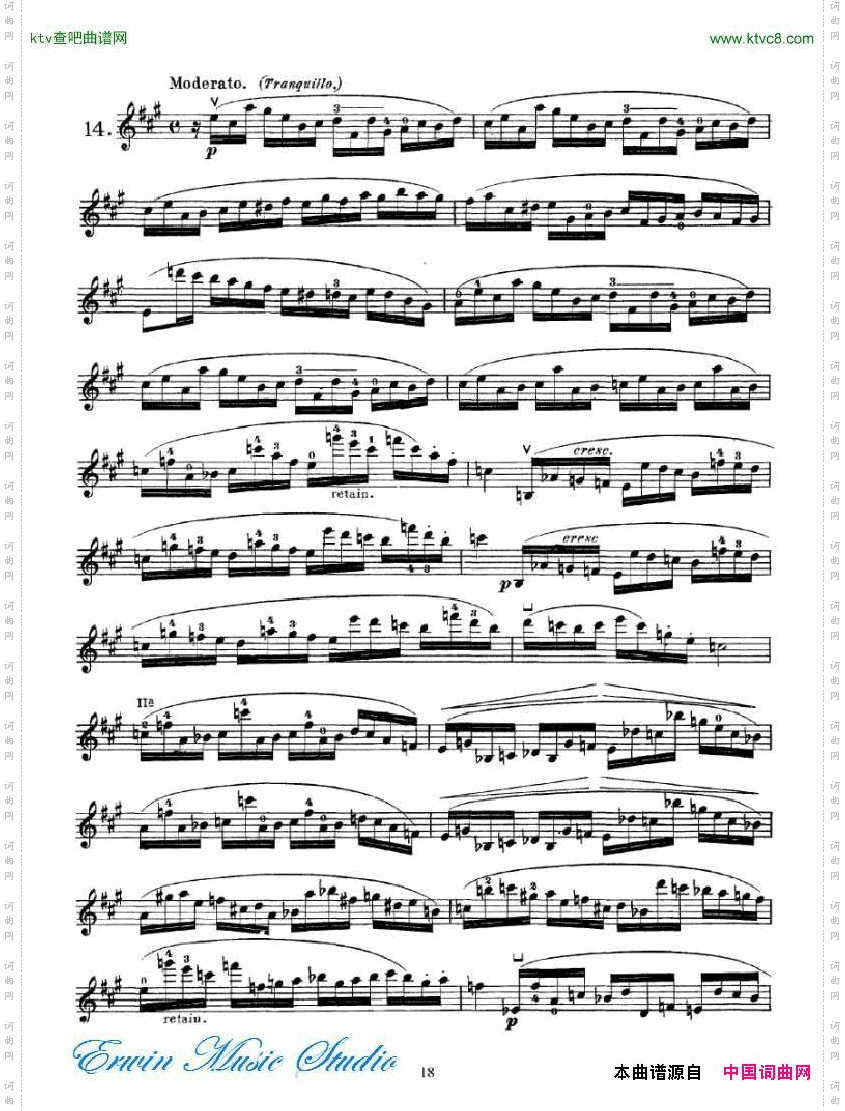克莱采尔-42首练习曲或隨想曲RudolpheKreutzer,42StudiesorCaprices14-23