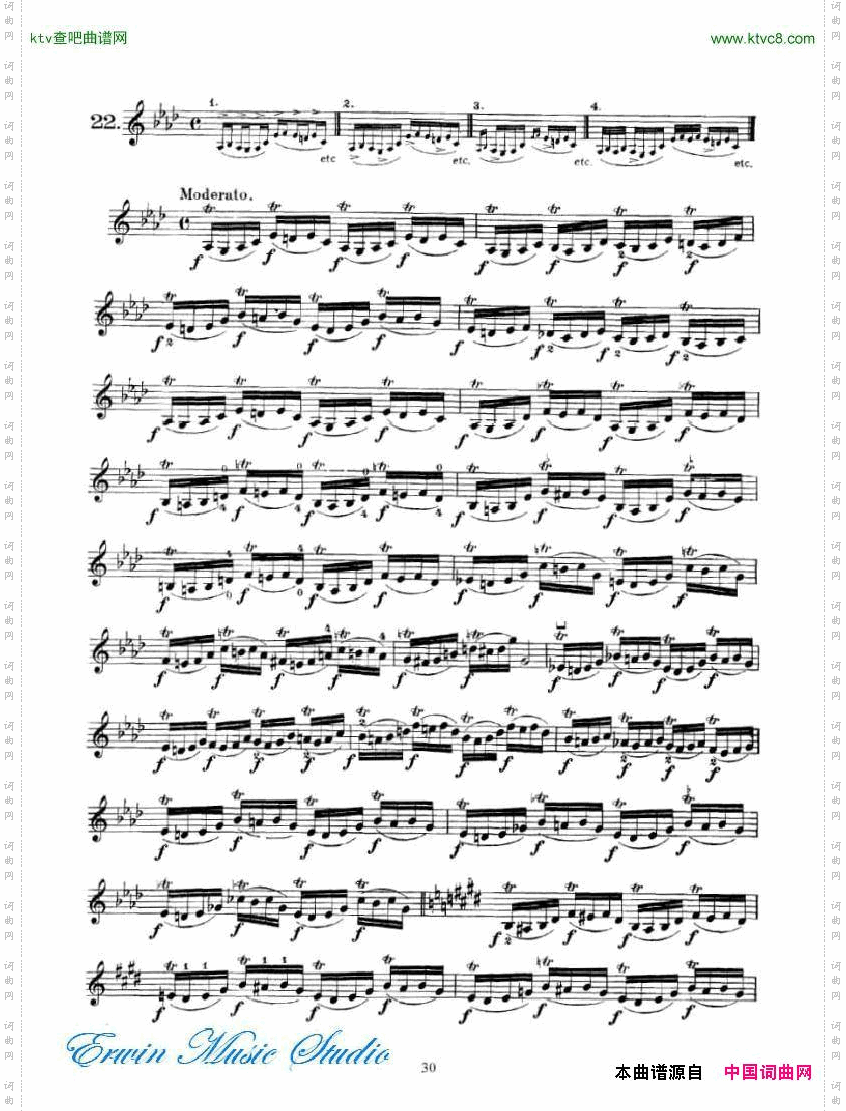 克莱采尔-42首练习曲或隨想曲RudolpheKreutzer,42StudiesorCaprices14-23