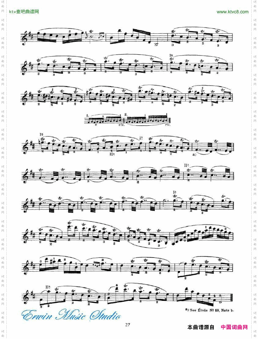 克莱采尔-42首练习曲或隨想曲RudolpheKreutzer,42StudiesorCaprices14-23