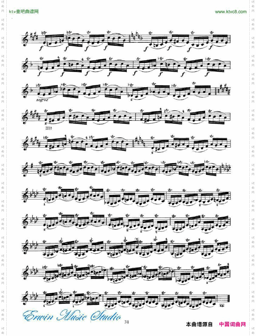 克莱采尔-42首练习曲或隨想曲RudolpheKreutzer,42StudiesorCaprices14-23