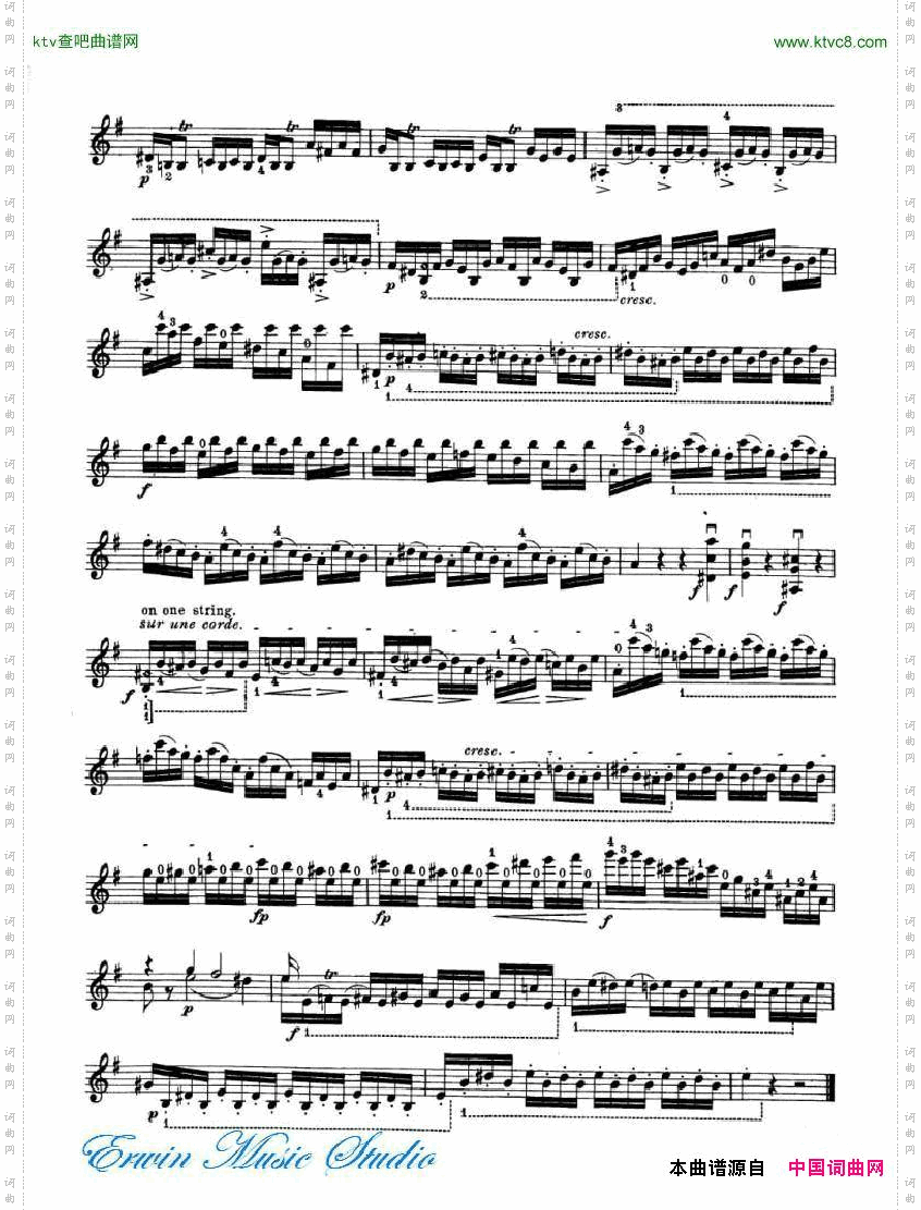 罗德-24首练习曲PierreRode,24StudiPerviolino01-08