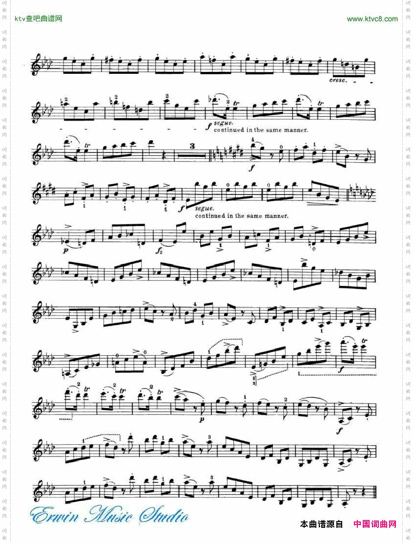 罗德-24首练习曲PierreRode,24StudiPerviolino17-24