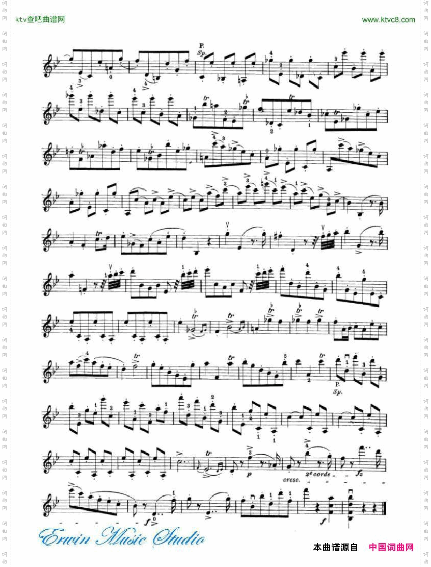 罗德-24首练习曲PierreRode,24StudiPerviolino17-24