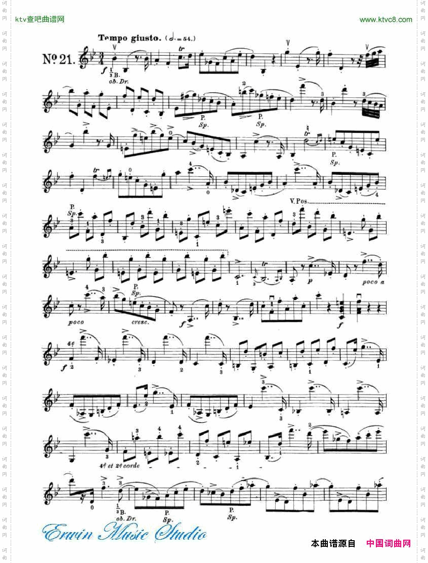罗德-24首练习曲PierreRode,24StudiPerviolino17-24