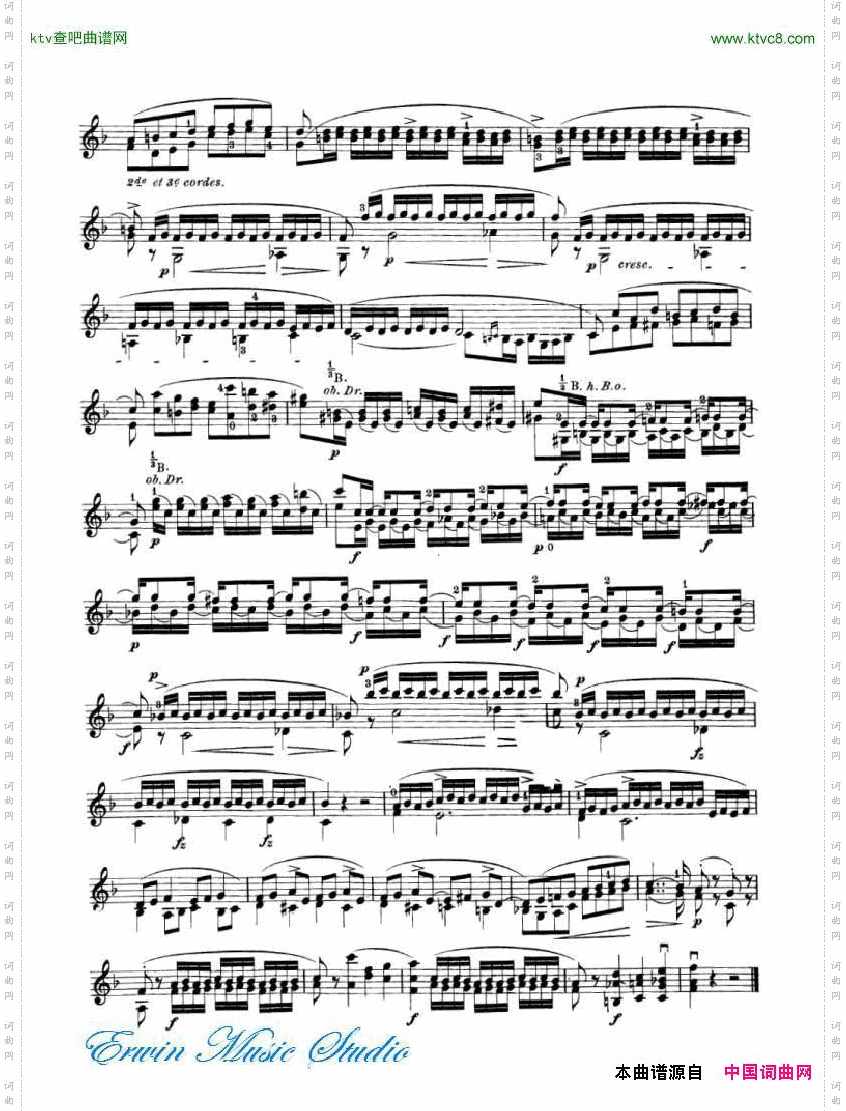罗德-24首练习曲PierreRode,24StudiPerviolino17-24