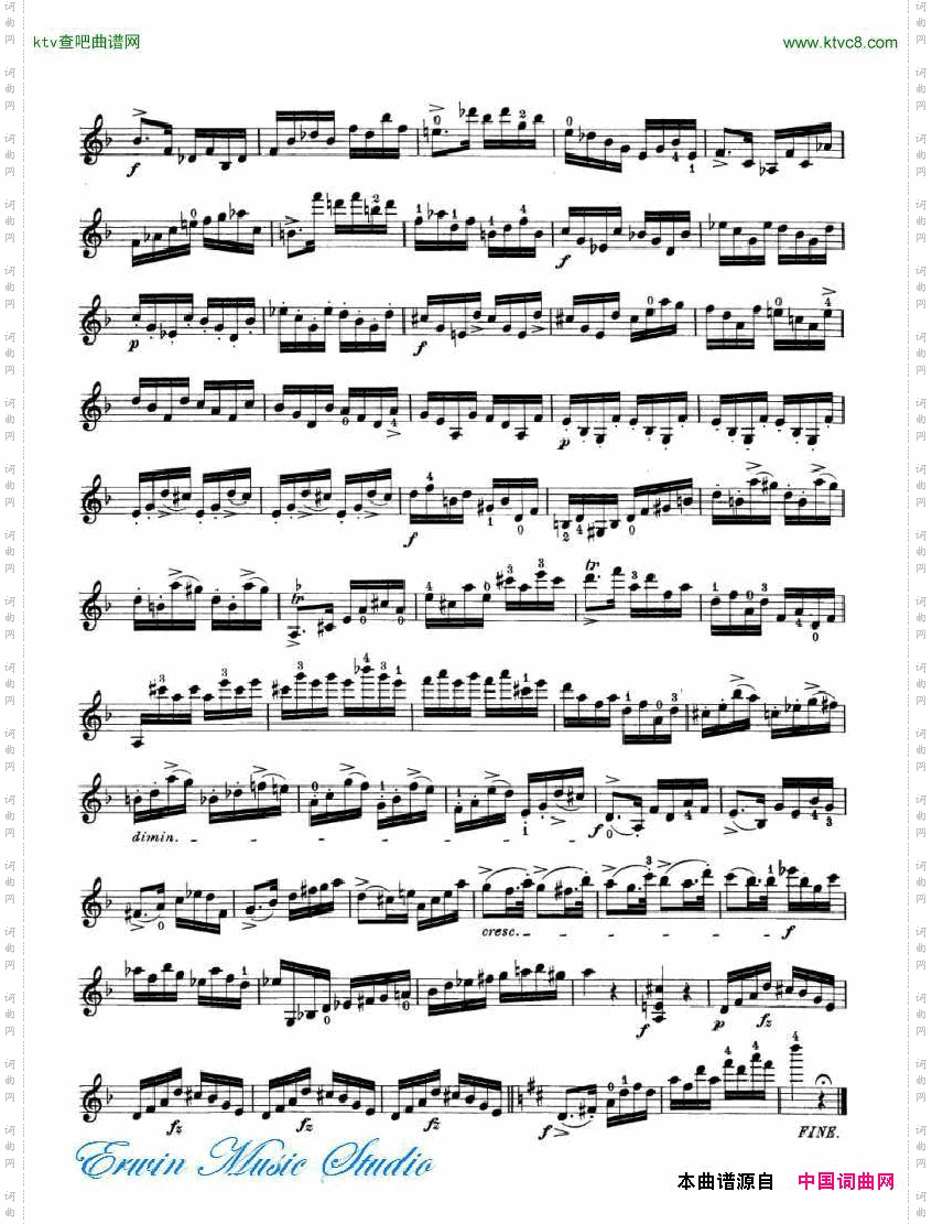 罗德-24首练习曲PierreRode,24StudiPerviolino17-24