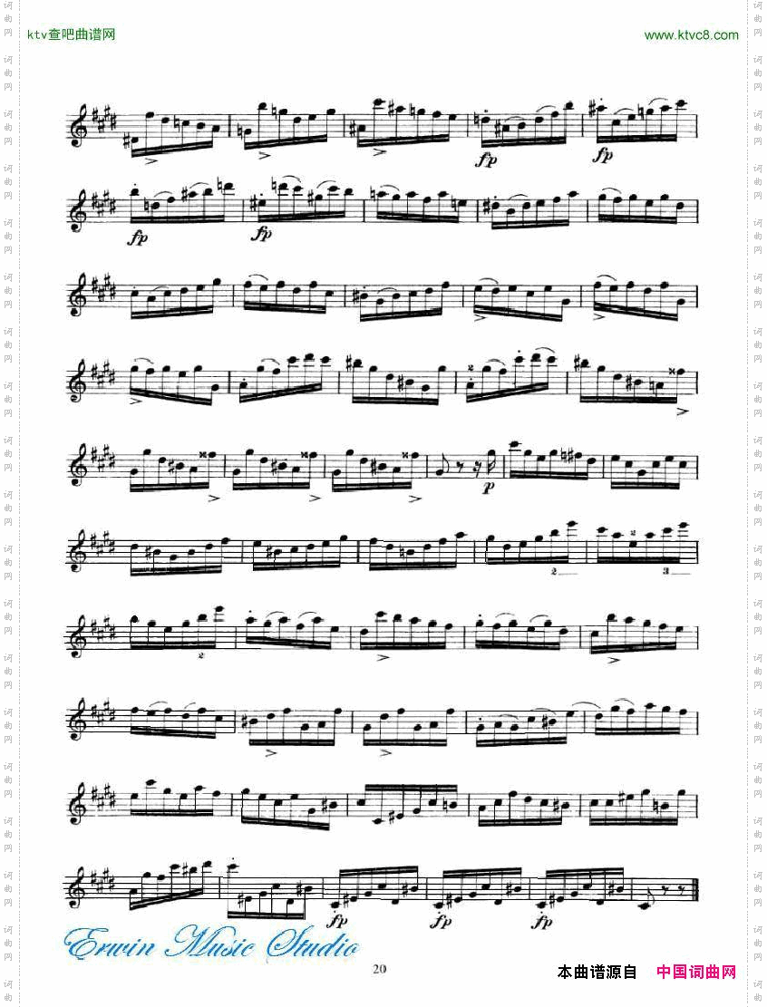 罗德-24首随想曲PierreRode,24Caprices18-34