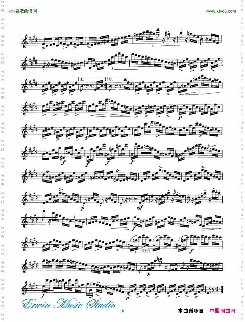 罗德-24首随想曲PierreRode,24Caprices18-34