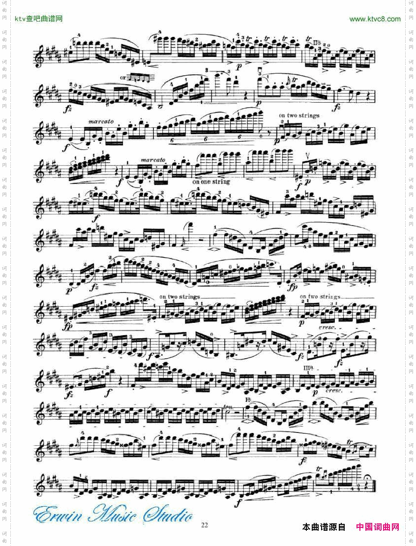 罗德-24首随想曲PierreRode,24Caprices18-34