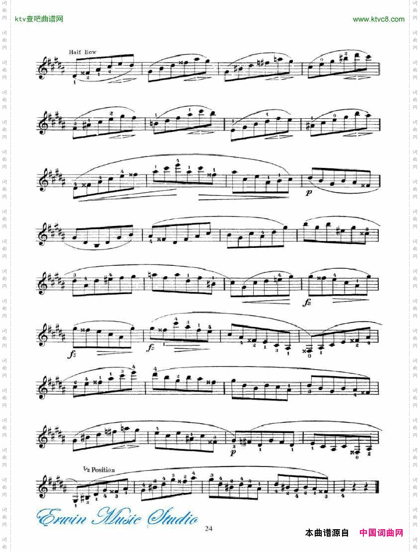罗德-24首随想曲PierreRode,24Caprices18-34