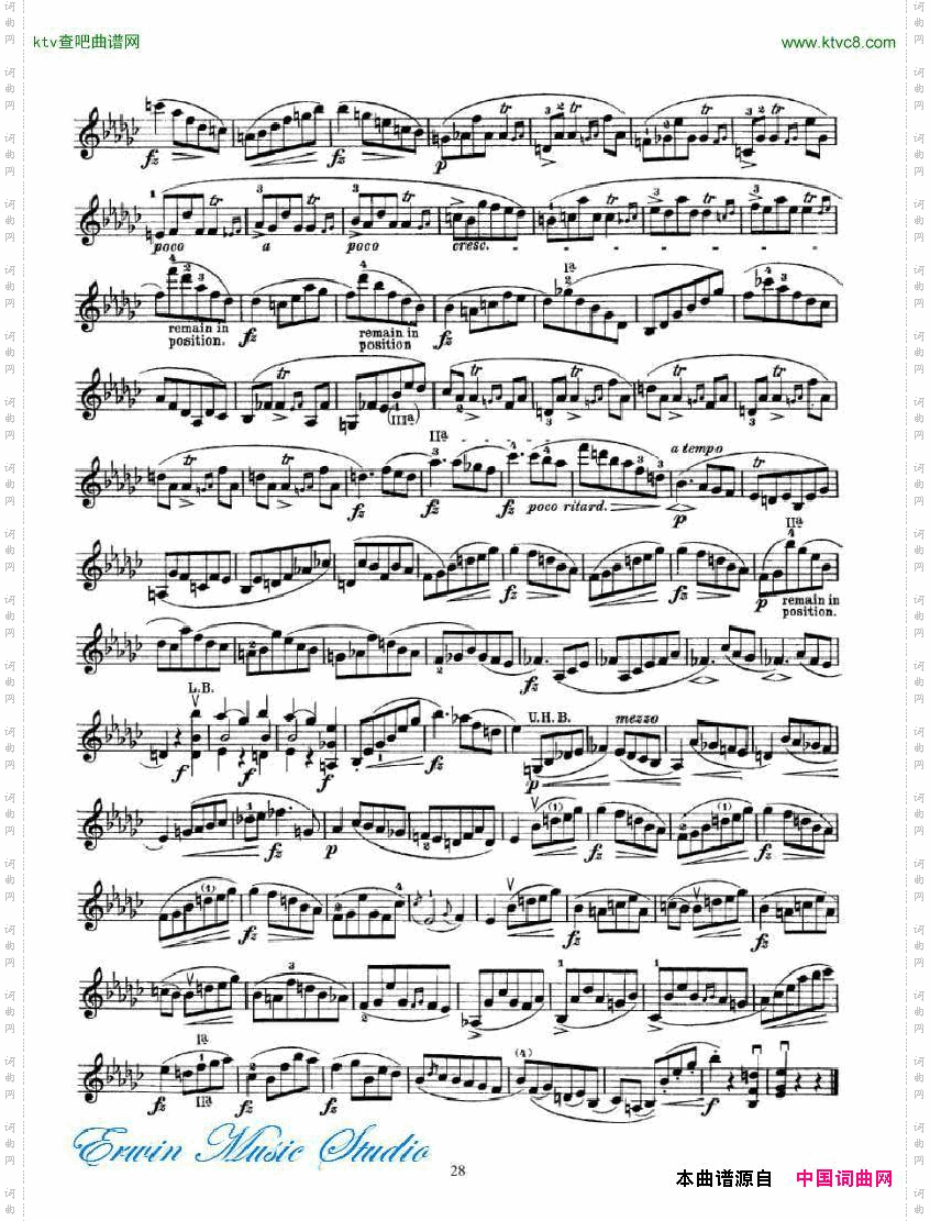 罗德-24首随想曲PierreRode,24Caprices18-34