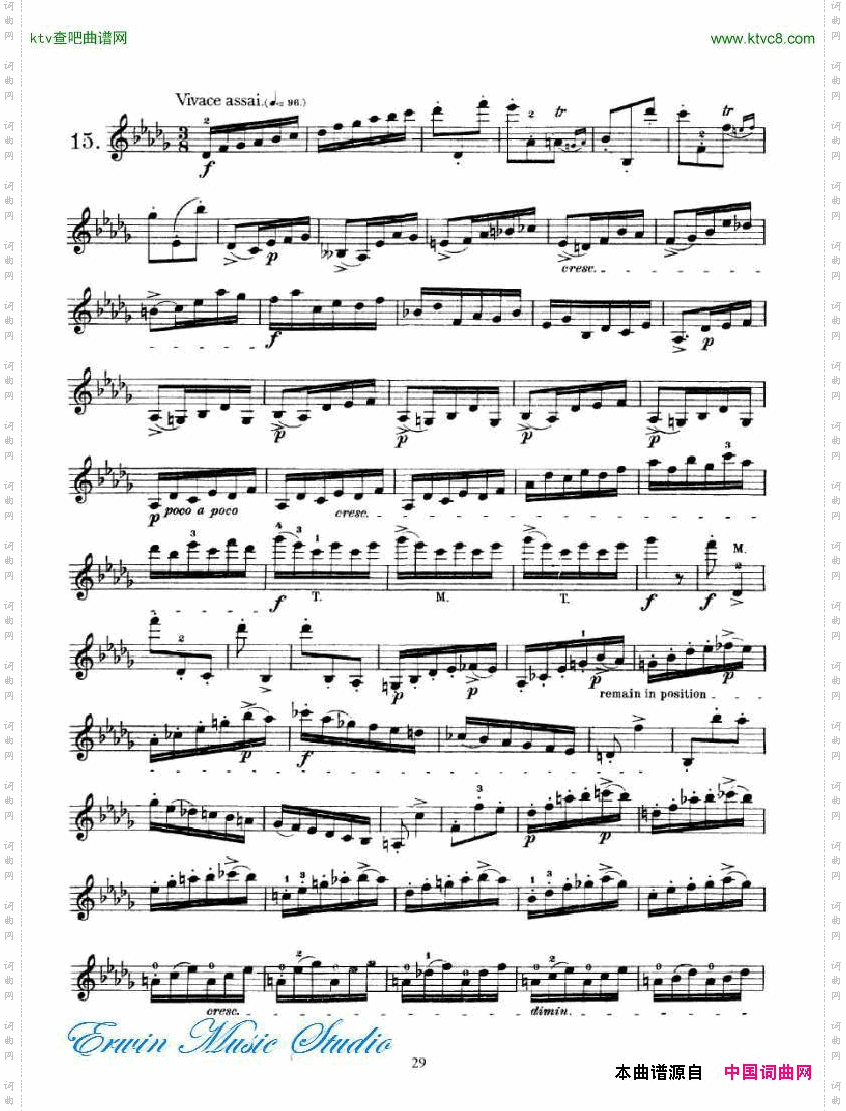 罗德-24首随想曲PierreRode,24Caprices18-34