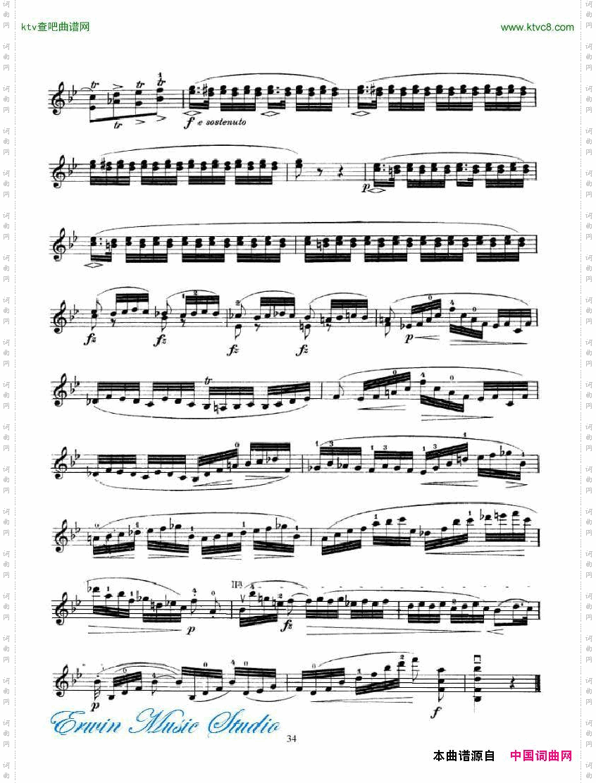 罗德-24首随想曲PierreRode,24Caprices18-34