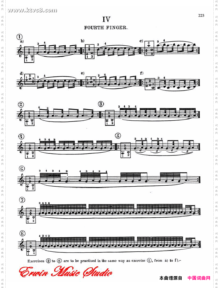 德米特里康斯坦丁多尼斯,基本颤音的练习,作品.18练习曲谱