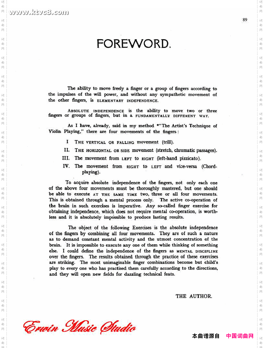 德米特里康斯坦丁多尼斯,小提琴三手指基础练习作品.15第一