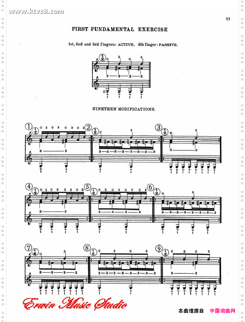 德米特里康斯坦丁多尼斯,小提琴三手指基础练习作品.15第一