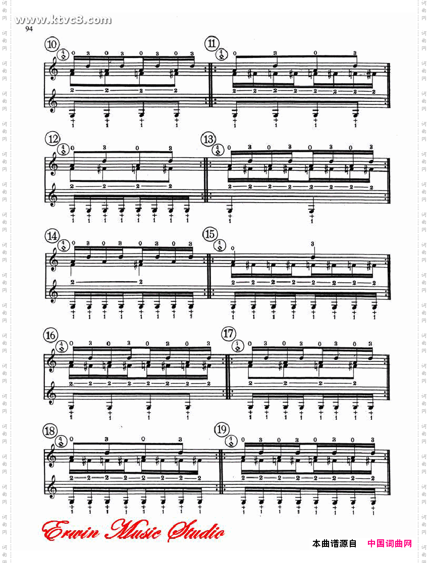 德米特里康斯坦丁多尼斯,小提琴三手指基础练习作品.15第一