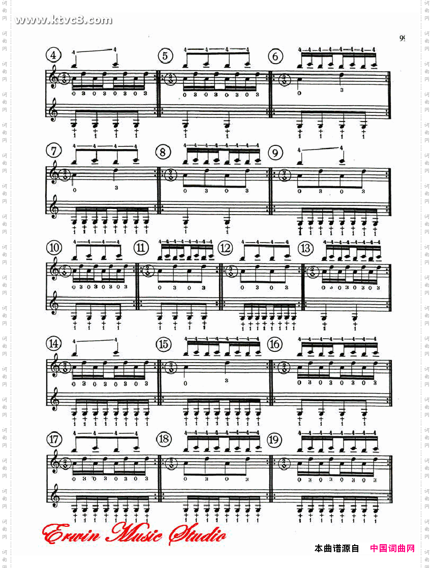 德米特里康斯坦丁多尼斯,小提琴三手指基础练习作品.15第一