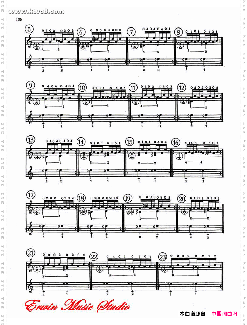 德米特里康斯坦丁多尼斯,小提琴三手指基础练习作品.15第一