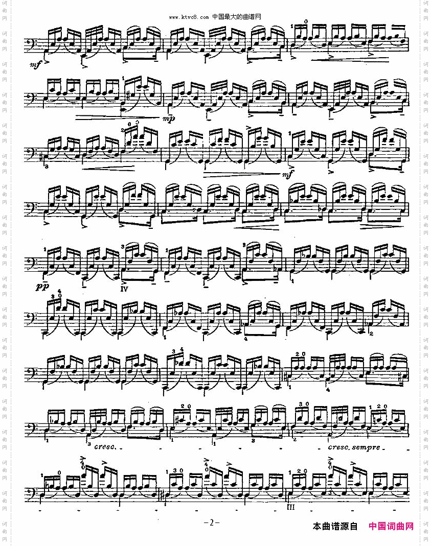 PIATTI12Caprices之7大提琴