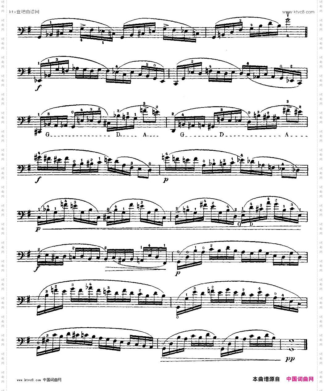 大提琴高级练习曲40首No.2