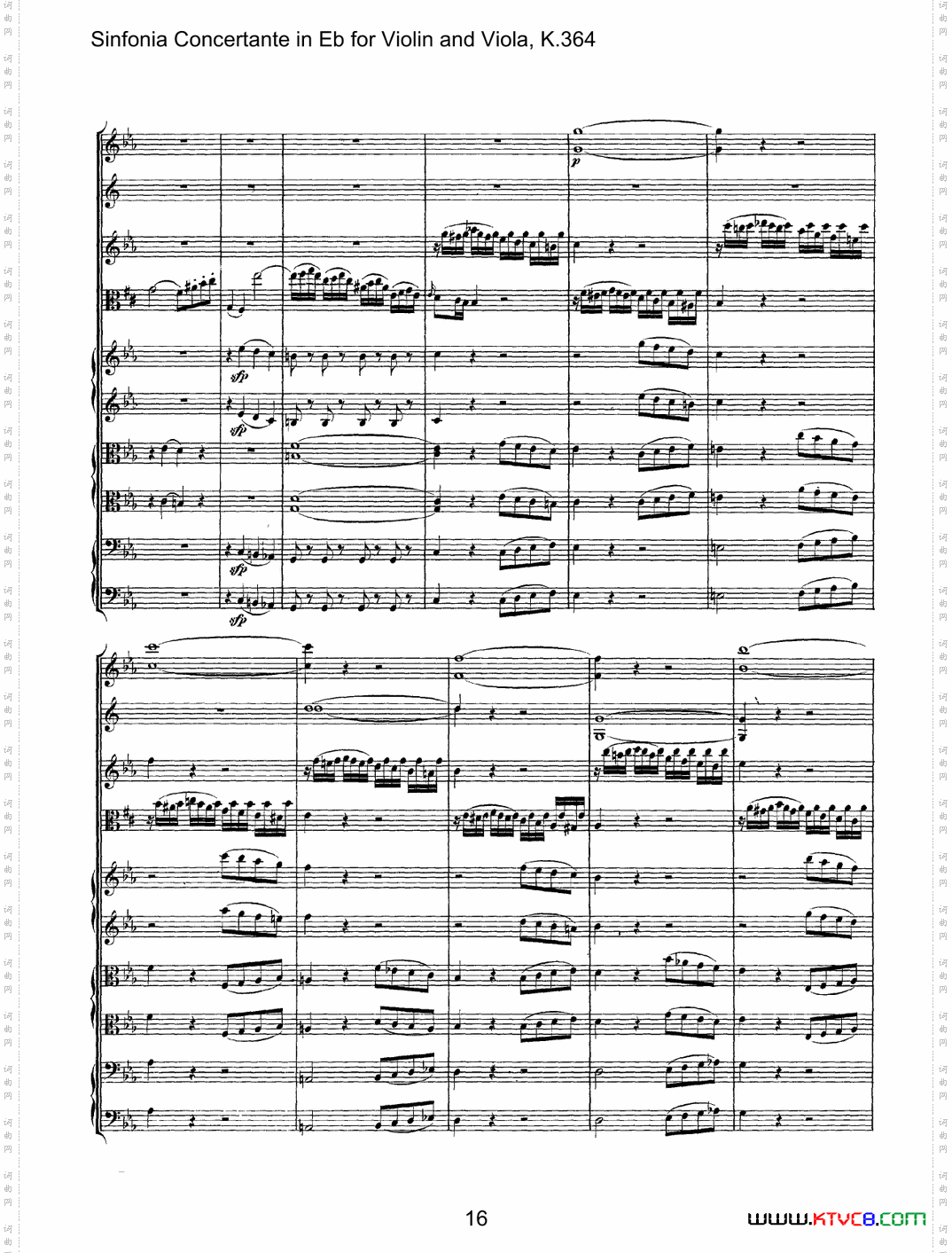 降E大调交响协奏曲《SinfoniaConcertanteinEb》fo-rViolina-ndViolaK·364_降E大调交响协奏曲《Sinfonia Concertante in Eb》fo-r Violin a-nd Viola K·364