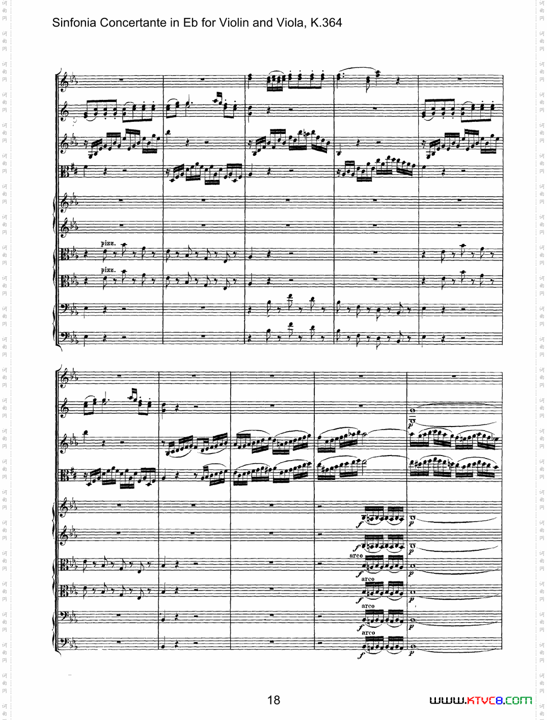 降E大调交响协奏曲《SinfoniaConcertanteinEb》fo-rViolina-ndViolaK·364_降E大调交响协奏曲《Sinfonia Concertante in Eb》fo-r Violin a-nd Viola K·364