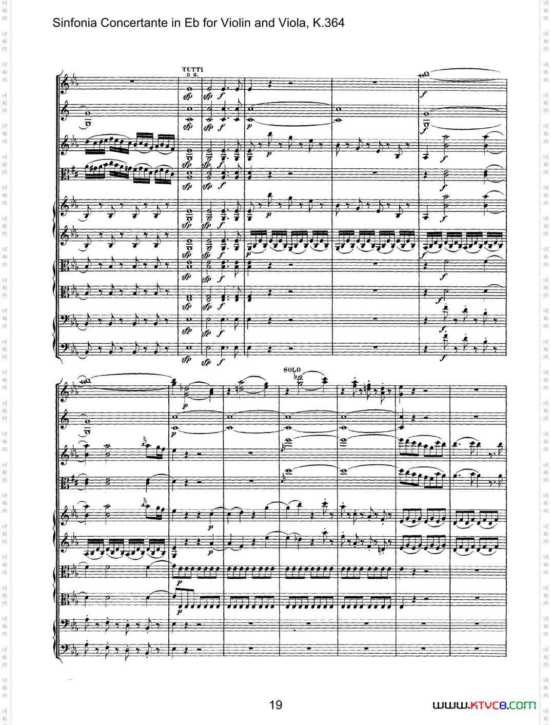 降E大调交响协奏曲《SinfoniaConcertanteinEb》fo-rViolina-ndViolaK·364_降E大调交响协奏曲《Sinfonia Concertante in Eb》fo-r Violin a-nd Viola K·364