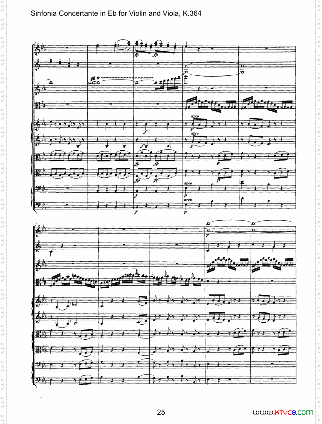 降E大调交响协奏曲《SinfoniaConcertanteinEb》fo-rViolina-ndViolaK·364_降E大调交响协奏曲《Sinfonia Concertante in Eb》fo-r Violin a-nd Viola K·364