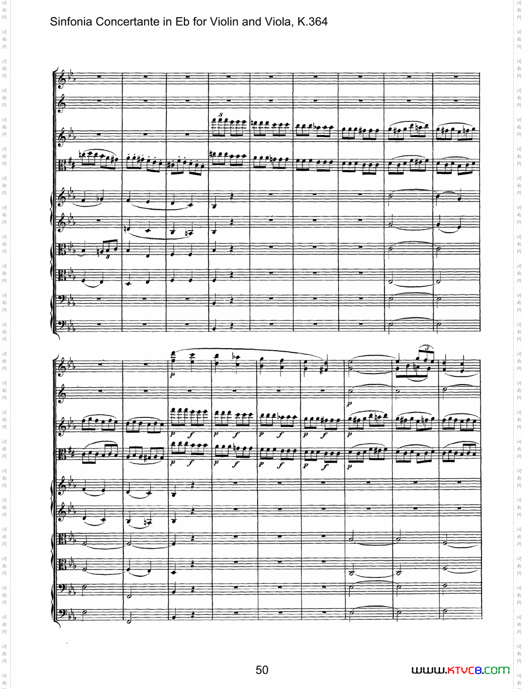 降E大调交响协奏曲《SinfoniaConcertanteinEb》fo-rViolina-ndViolaK·364_降E大调交响协奏曲《Sinfonia Concertante in Eb》fo-r Violin a-nd Viola K·364